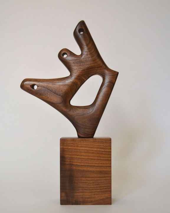 Handmade Modern Design Carved Wooden Sculpture Vintage Inspired Animal Pattern for Enhancing Interior Old World Charm Aesthetic