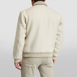 Meilleure vente en stock nouveau extérieur utilitaire classique Vintage Varsity Jacket Crop lâche décontracté Baseball Bomber Varsity Jacket pour hommes - Product Image 2