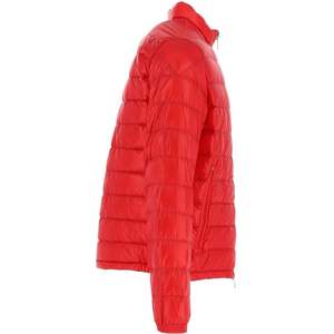 Veste matelassée pour hommes avec logo personnalisé de haute qualité Manteau d'hiver en duvet d'extérieur imperméable avec tissu en cuir fabriqué à bulles personnalisé - Product Image 5