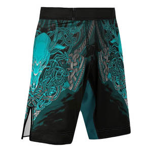 Pantalones cortos de MMA personalizables con logotipo, pantalones cortos de boxeo elásticos cómodos directos de fábrica para ropa de artes marciales - Product Image 3