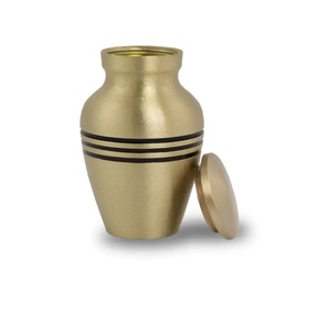 Latest Brass Cremation Urns unique Finished elegant For Funeral Supplies Metal Urns In Wholesale Price New <b>Keepsake</b> Urns - Product Image 1