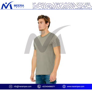 Men's Stylish Slim Fit Short Sleeve T-<b>Shirt</b> Solid Color Knitted Fabric for Work <b>Parties</b> or Casual Outings Durable - Product Image 3