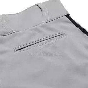 Durable Polyester Baseball Pants Reinforced Stitching Lightweight Breathable Comfortable Fit for Training Practice Daily <b>Game</b> - Product Image 3