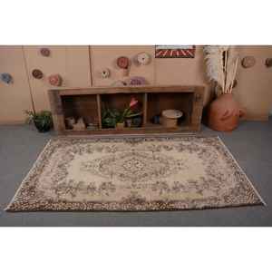 พรมขนสัตว์สีเบจสีน้ำตาลคลาสสิกขนาด3.7x6.9ฟุตทรงสี่เหลี่ยมผืนผ้าสำหรับห้องนั่งเล่นข้างเตียง4เมตรสำหรับวัยรุ่น - Product Image 4