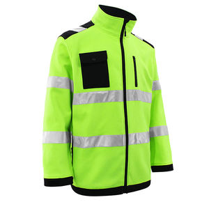 Veste d'hiver chaude imperméable personnalisée avec logo OEM, polaire, haute visibilité, réfléchissante, uniforme de sécurité, veste de travail pour hommes - Product Image 5