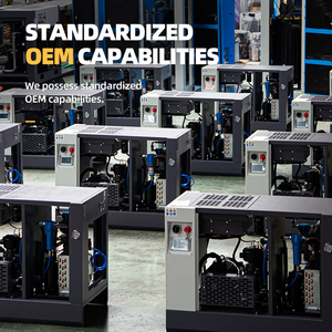 Máy nén khí trục vít cố định công nghiệp với biến tần pmvf 50hp/30HP 8bar 100cfm cho máy phun cát điện quay Trung Quốc - Product Image 5