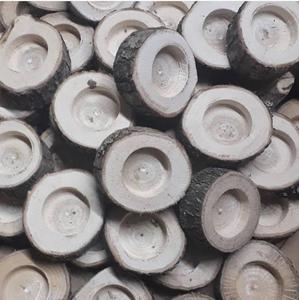 Soporte de madera rústica de madera natural para velas de candelita, decoración del hogar y comedor, soporte de vela elegante y linternas - Product Image 3