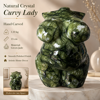 Vente en gros de sculptures de modèles féminins pulpeux en cristal naturel multi-matériaux, sculptures de beautés sensuelles, artisanat en cristal poli