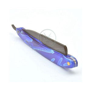 Rasoir de barbier à poignée en bois en acier inoxydable pour une manipulation confortable et des résultats de rasage humides précis - Product Image 2