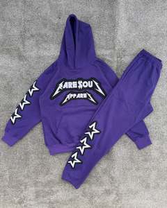 Pakistan Made Adult Long Sleeve 100% Cotton Lightweight Elastic Waist Quick Dry SweatSuit XL Size <b>Tracksuit</b> Custom Logo Low MOQ - Product Image 1