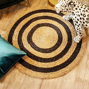 พรมหญ้าทะเลแบบกลับด้านได้ทำด้วยมือจากโรงงานในเวียดนามพรมผักตบชวาหัตถกรรม HC10006 - Product Image 5