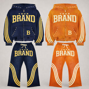 Conjuntos Deportivos Personalizados para Niños, Ropa Deportiva, Sudadera con Capucha de Dos Piezas para Niñas y Niños, Fabricante de Ropa Infantil - Product Image 4