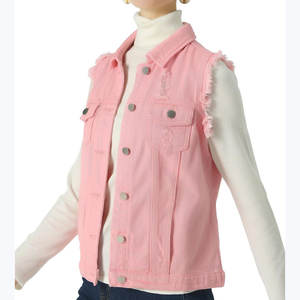 Gilet en jean streetwear pour femmes, respirant, gilet de motard pour femmes, gilet en jean de haute qualité pour femmes, mode moto - Product Image 3