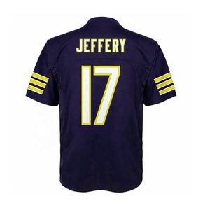 Maillot de football américain à manches courtes respirant à impression numérique personnalisée, best-seller 2025, vente en gros - Product Image 2