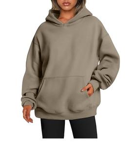 Dernière mode de pulls à capuche pour femmes pulls réguliers 100% coton polaire tissu meilleure vente orientée vers l'exportation qualité conception personnalisée - Product Image 2