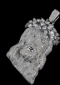 จี้เงินรูปพระเยซู925ชุบทองทันสมัยสไตล์ฮิปฮอปเย็นพร้อมสร้อยคอจี้เพชรเม็ดเดี่ยว - Product Image 2