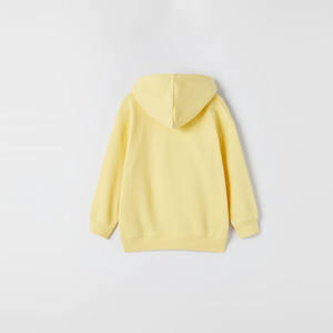 เสื้อฮู้ดสวมหัวโอเวอร์ไซส์สำหรับเด็กผู้ชายเสื้อฮู้ดแบบสวมศีรษะอบอุ่นระบายอากาศได้และน้ำหนักเบาเหมาะสำหรับสภาพอากาศหนาวเย็นบริการ OEM สีทึบ - Product Image 2