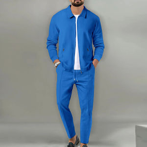 Vente en gros de vêtements de sport personnalisés pour hommes, ensemble de sweat-shirt et de jogging pour hommes, survêtements 100% coton - Product Image 1
