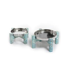 Soporte para Tartas de acero inoxidable con soporte para fregona, Juego de 2 tamaños diferentes, soporte para servir postres para uso en fiestas de bodas - Product Image 2