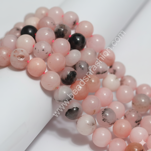 Wholesale Natural <b>Jade</b> Pink Opal Gemstone Beads Round Size 8mm for Diy Jewelry Making Beadsnfashion - Product Image 2