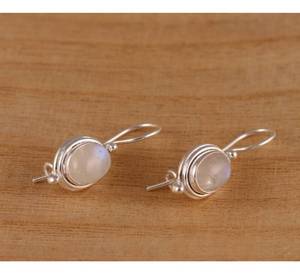 2025ต่างหูห้อยเงินสเตอร์ลิงสีรุ้งประดับพลอยสีรุ้งธรรมชาติ925แข็งแหวนชั้นดีขนาดโดยประมาณ - Product Image 4