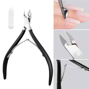 Professionnel de haute qualité incurvé en acier inoxydable pédicure manucure outils bébé cuticule pince poussoir Cutter ongles doigt soins - Product Image 5