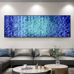 Everything Is Blue Wood Mosaic <b>Wall</b> Decor Stylish <b>Wooden</b> <b>Wall</b> <b>Signs</b> - Product Image 1