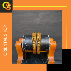 Bracelets de vente en gros avec bracelets tendance de forme ronde plaqués or 22CT à vendre par les exportateurs indiens - Product Image 5