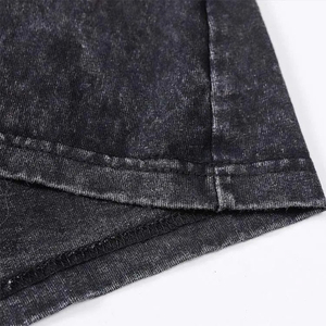 เสื้อยืดผู้ชายสีดำสะพายไหล่ทรงหลวมขนาดใหญ่พิเศษพิมพ์ลายสกรีนใหม่ทันสมัย - Product Image 4