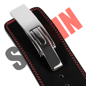 Cinturón de palanca de levantamiento de pesas Premium personalizado Cinturón de levantamiento de pesas de cuero genuino para peso muerto y sentadillas Soporte de espalda inferior - Product Image 3