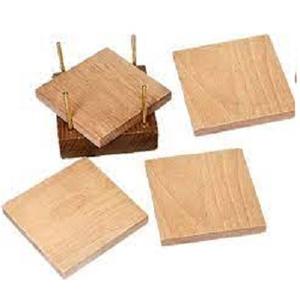 Palette à boissons en bois ronde, ensemble de sous-verres en bois naturel avec support disponible - Product Image 4