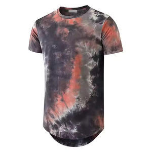 T-shirts délavés à l'acide pour hommes de nouveau style vêtements de rue respirants avec logo personnalisé confortables pour hommes et femmes - Product Image 1