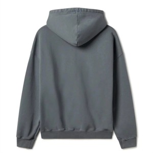 Sweat à capuche d'hiver pour homme 100 % coton molletonné, logo brodé personnalisé, coupe classique épaisse, respirant, séchage rapide, pull-over tendance pour la gym - Product Image 1