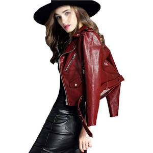 Nueva chaqueta de cuero de moda para mujer 100% cuero genuino tejido transpirable precio al por mayor - Product Image 5