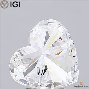 3.50 CT. Amour coeur forme CVD diamant laboratoire cultivé 8.94 MM IGI certificat D couleur VVS2 clarté pour cadeau de bijoux en or Rose - Product Image 3