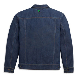 Veste en jean de qualité supérieure pour hommes, couleur unie, tendance hiver, fabrication directe d'usine OEM, design personnalisé, imperméable et respirant à l'avant - Product Image 2