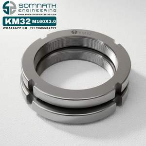 Tuercas de bloqueo KM32 de alta calidad M160X3.0 Tuerca de bloqueo de eje de rodamiento métrico de precisión para montaje seguro de acero inoxidable - Product Image 5