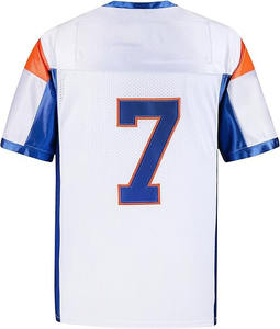 Équipez-vous comme un pro avec ce maillot de football bleu classique sur le devant Maillots de football américains personnalisés - Product Image 2