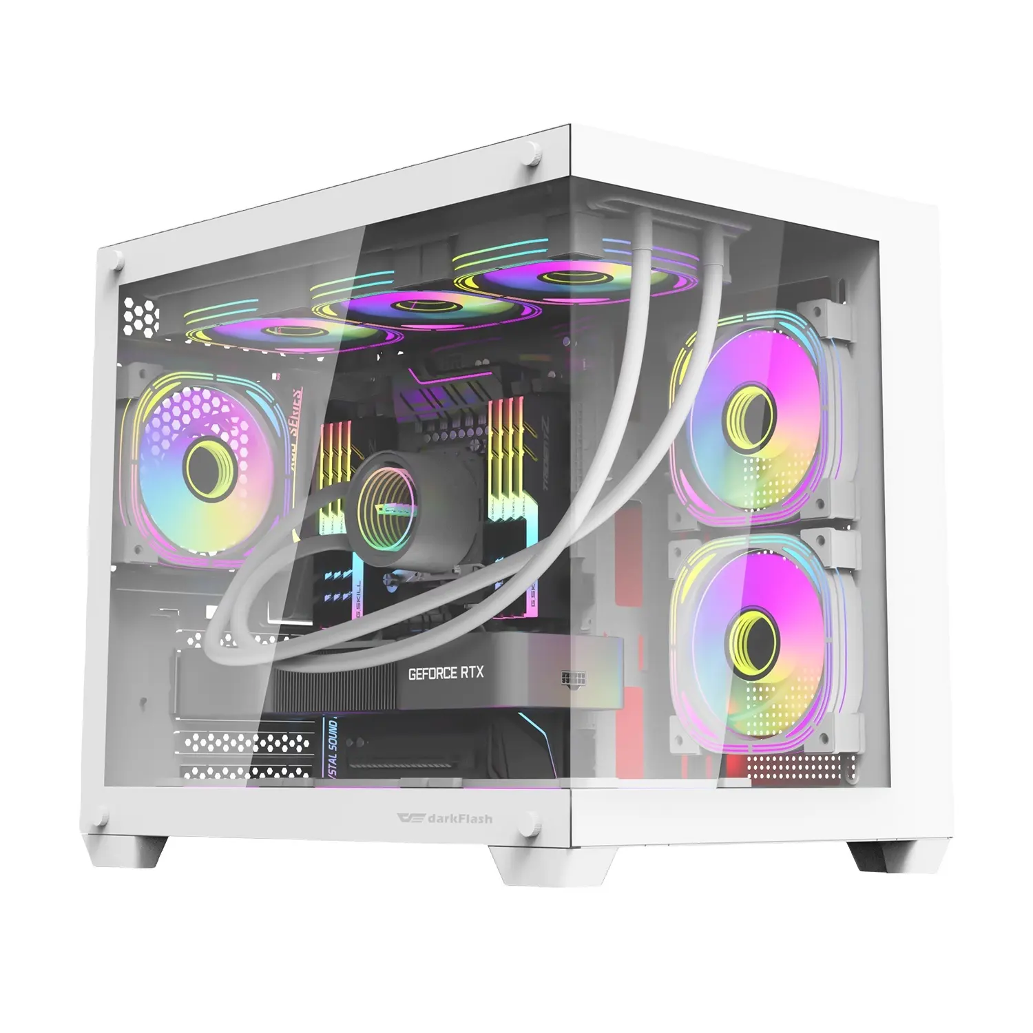 Aigo C285MP Alta calidad Personalizar Logo ATX PC Case Gaming Desktop Computer Case