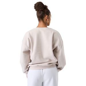 เสื้อสเวตเชิ้ตผ้าฟลีซขนาดใหญ่สำหรับผู้หญิง เสื้อคอกลมแบบสวมใส่สบาย ทรงหลวม สวมใส่สบายในชีวิตประจำวัน - Product Image 3