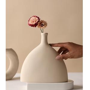 Vase en argile antique indien fabriqué à la main Vase à fleurs en céramique décoration de la maison bureau et hôtel Design moderne élégant en céramique Wholesa - Product Image 3