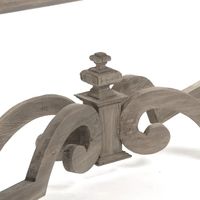 Meubles de maison rustiques en pin blanc recyclé, style campagnard français, vintage, rétro, industriel, en bois massif, pliables, personnalisables, pour l'extérieur