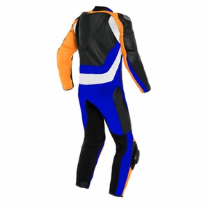 Traje de Motociclista de Último Estilo, Traje de Carreras de Cuero Personalizado, Traje de Carreras para Motociclistas, Chaqueta de Motociclista de Cuero Genuino - Product Image 4