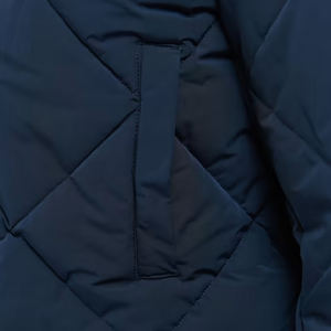 Veste parka d'hiver décontractée pour hommes Vêtements d'extérieur en toile solide imperméable avec capuche chaude - Product Image 6
