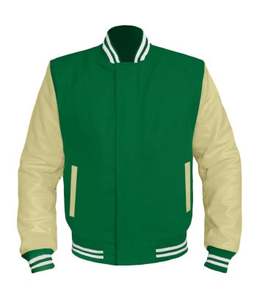 Blouson baseball universitaire unisexe manches longues Street Wear col à capuche fermeture éclair chenille broderie polyester design vierge - Product Image 1