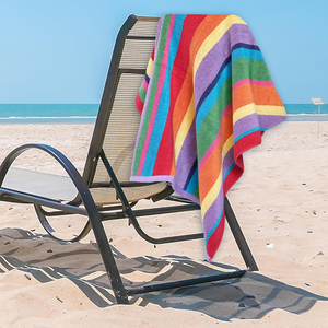 Serviette de plage absorbant l'eau en tissu pur 100% coton de style unique disponible à un prix très bas - Product Image 6
