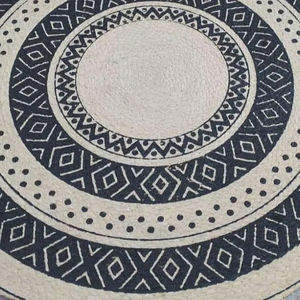 Tapis et carpettes tressés imprimés en jute fabriqués à la machine - Écologiques et adaptés aux animaux domestiques - Product Image 2