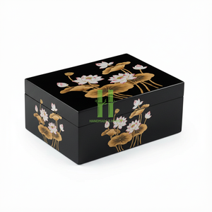 Best Seller! HNH CRAFT Lacquer Box Jewelry Storage OEM Customized Design Handmade Vietnam Eco-Friendly Modern Style Wedding Home - Product Image 6