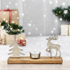 Bougeoir en maille métallique chic jette un accent de décor polyvalent à lueur chaude adapté à une utilisation intérieure et extérieure Style de ferme moderne - Product Image 6