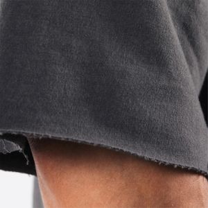 Venta al por mayor de hombres personalizados gimnasio de talla grande camiseta de gimnasio negro ácido lavado Boxy algodón gráfico liso en blanco transpirable diseño personalizado - Product Image 5